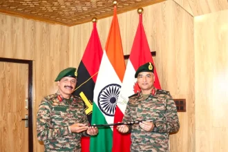 Lieutenant General Madanraj Pande Taking Over the Baton