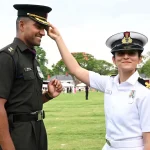 Navy Officer Wife Watches With Pride as Husband Becomes an Indian Army Officer