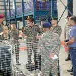 Lt Gen Amardeep Singh Aujla Reviewing Equipment