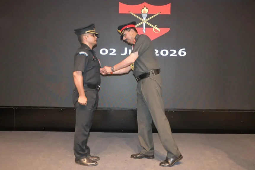 Lt Gen Devendra Sharma Commending