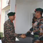 Lt Gen Kalia Shaking Hands