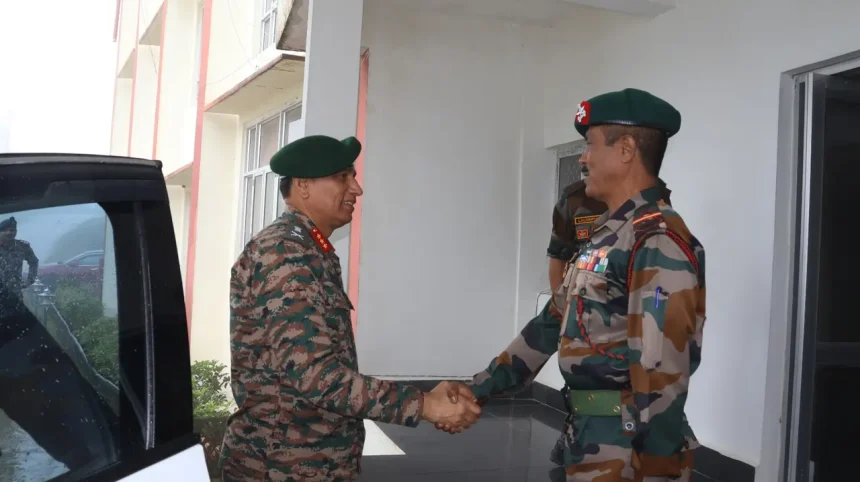Lt Gen Kalia Shaking Hands