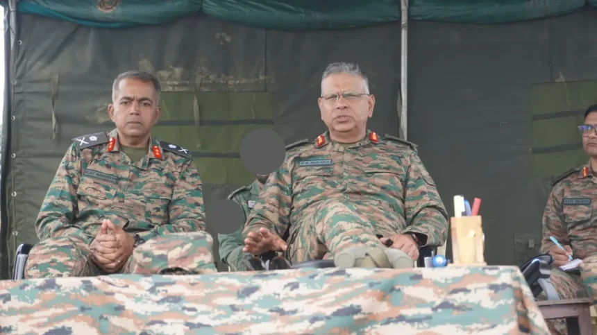 Lt Gen PK Mishra Reviewing 1