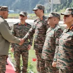 Lt Gen Pratik Sharma Shaking Hands