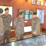 Lt Gen Pushpendra Singh Reviewing