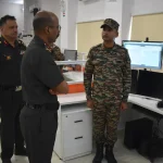 Lt Gen VMB Krishnan Reviewing