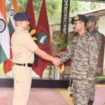 Lt Gen VMB Krishnan Shaking Hands