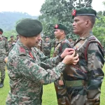 Lt Gen Vikas Lakhera Commending