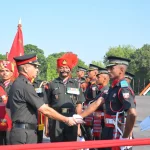 Major General Sachin Malik Shaking Hands