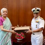 Nirmala Sitharaman and Admiral Swaminathan