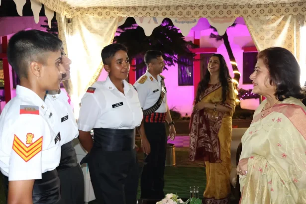 Officer Cadets Interacting