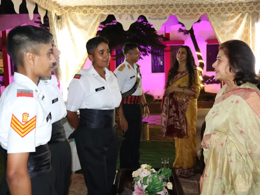 Officer Cadets Interacting