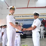 Officer Giving Award