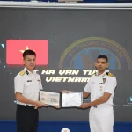 Officer Presenting Certificate