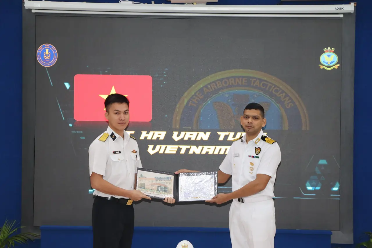 Officer Presenting Certificate