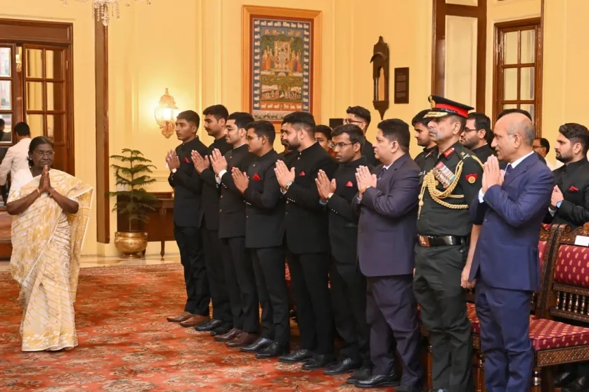 Officer Trainees of Military Engineer Services and President