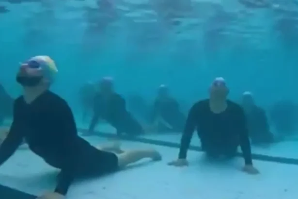 Officers Doing Yoga