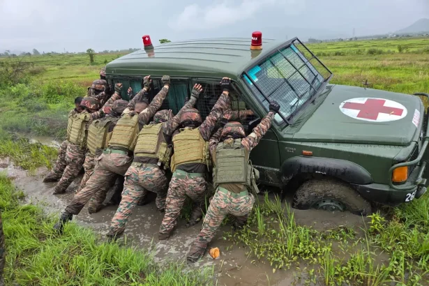 Officers Recovering Van