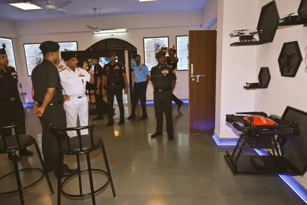 Officers Reviewing Drones