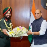 Rajnath Singh and Lt Gen Manjinder Singh
