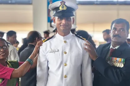 Sub Lt Ritesh Kumar SIngh with Family