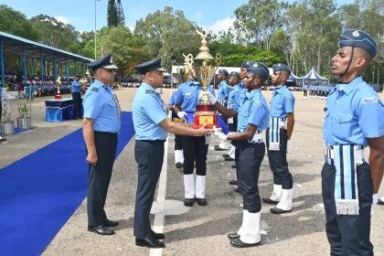 Trophy Being Given