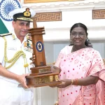 VAdm Sameer Saxena with President