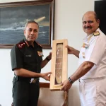 Vice Admiral McCarty with CDS Gen NS Raja Subramani