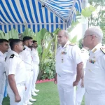 Vice Admiral Sanjay Bhalla Interacting with Others