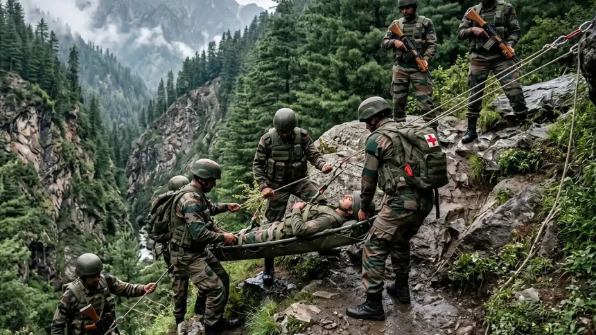 Army Officer Dies After Falling Into Gorge During Operation Sheruwali in Rajouri