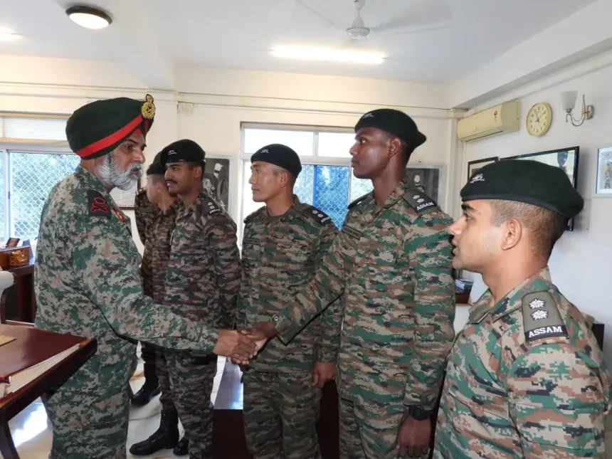 Young Officers of the Assam Regiment Visit Kohima Garrison for Assam Rifles Orientation