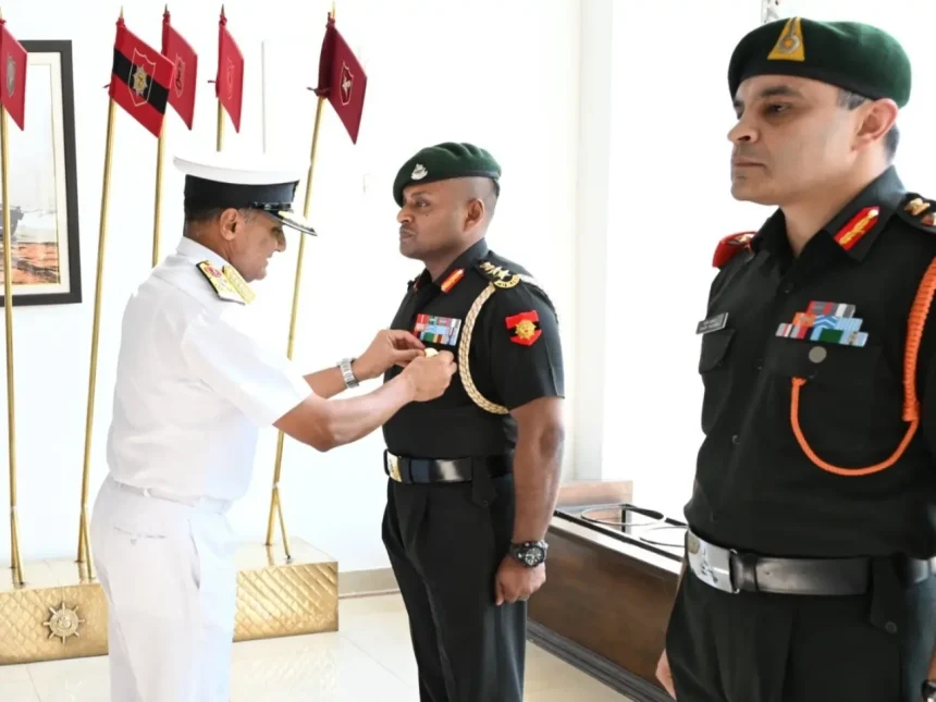 Admiral Krishna Swaminathan Commending