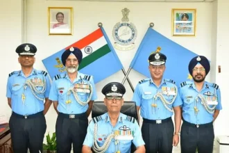Air Marshal JS Mann and Other Officers