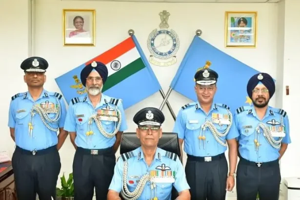 Air Marshal JS Mann and Other Officers
