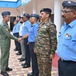 Air Marshal Jasvir Singh Mann Reviews Operational Readiness at Air Force Station Suryalanka