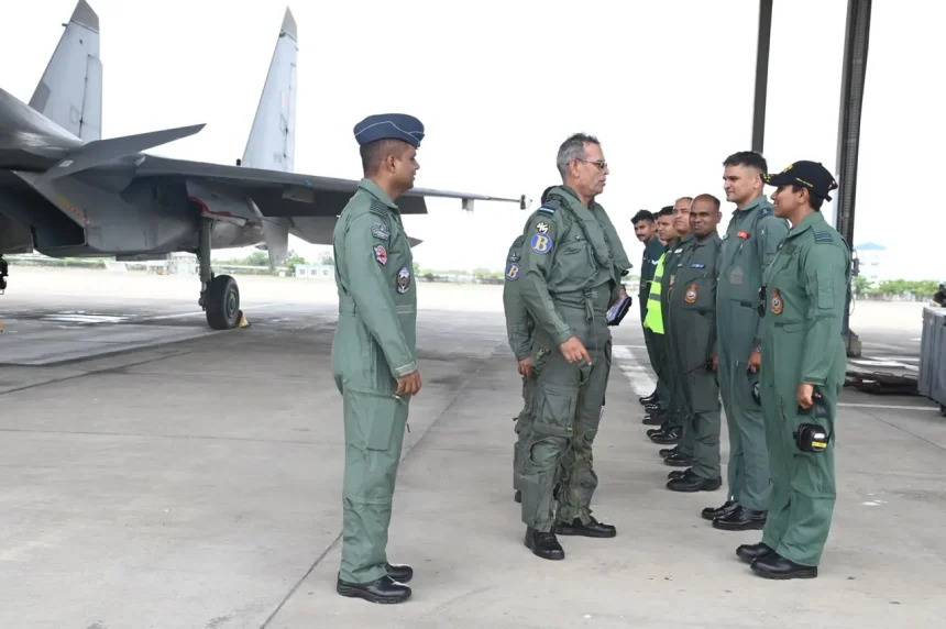 Air Marshal Jasvir Singh Mann in G Suit