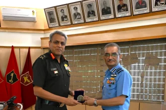 Air Marshal Tarun Chaudhry and Lt Gen Sengupta