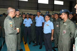 Air Mshl Tarun Chaudhry Interacting