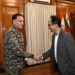 Gen Dhiraj Seth Shaking Hands