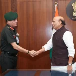 Gen Dhiraj Seth and Rajnath Singh