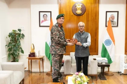 Gen Dhiraj Seth with Ajay Kumar Bhalla