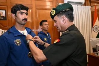 General Dhiraj Seth Commending