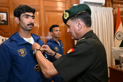 General Dhiraj Seth Commending