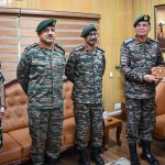 General Dhiraj Seth with Officers