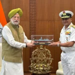 Hardeep Singh Puri and Admiral Krishna Swaminathan