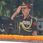 Lieutenant General Ajay Kumar Saluting