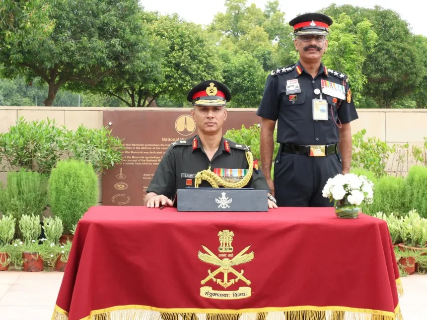 Lt Gen AK Pundir with Officer