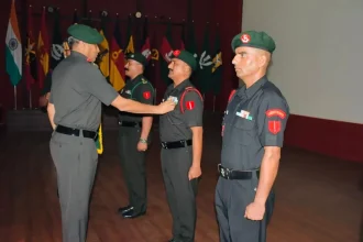 Lt Gen Anindya Sengupta Commending