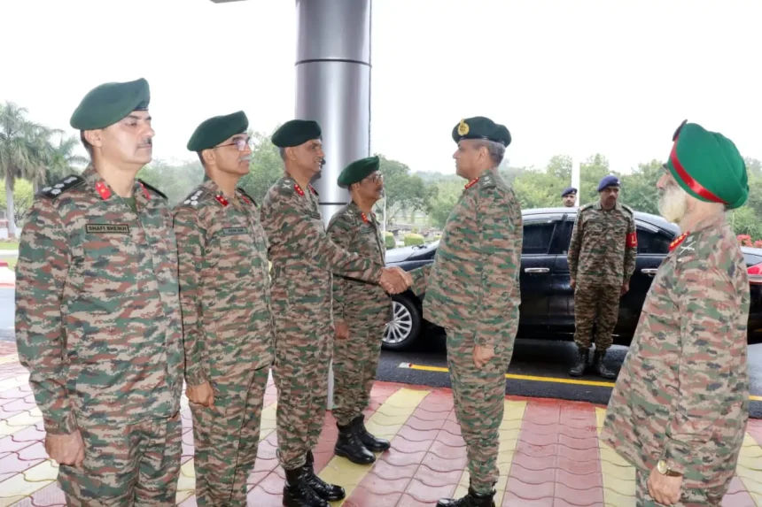 Lt Gen Anindya Sengupta Shaking Hands