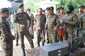 Lt Gen Mohit Malhotra Reviewing 1